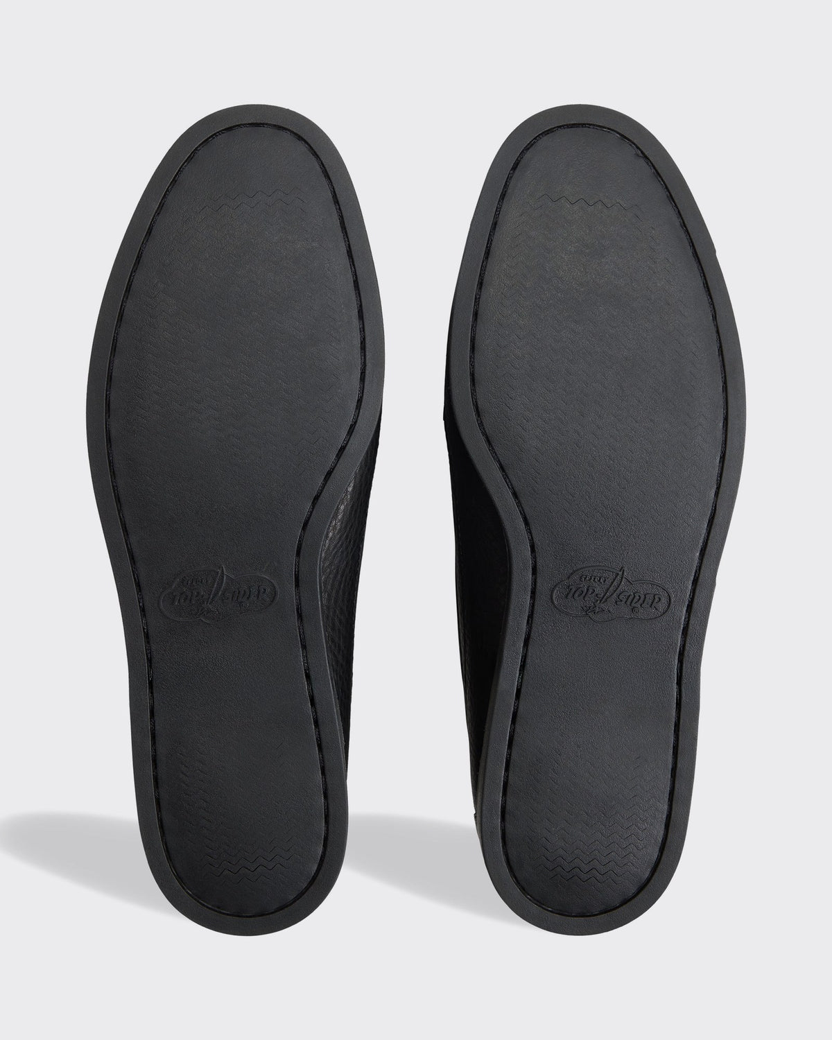 Sperry x Colbo Sirah loafer in black tumbled leather, outsoles