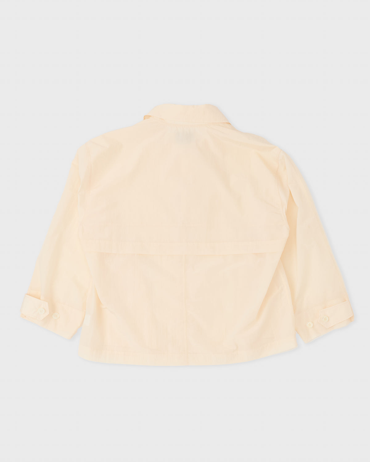 Colbo Storm Jacket in sheer pearl, back, flat lay