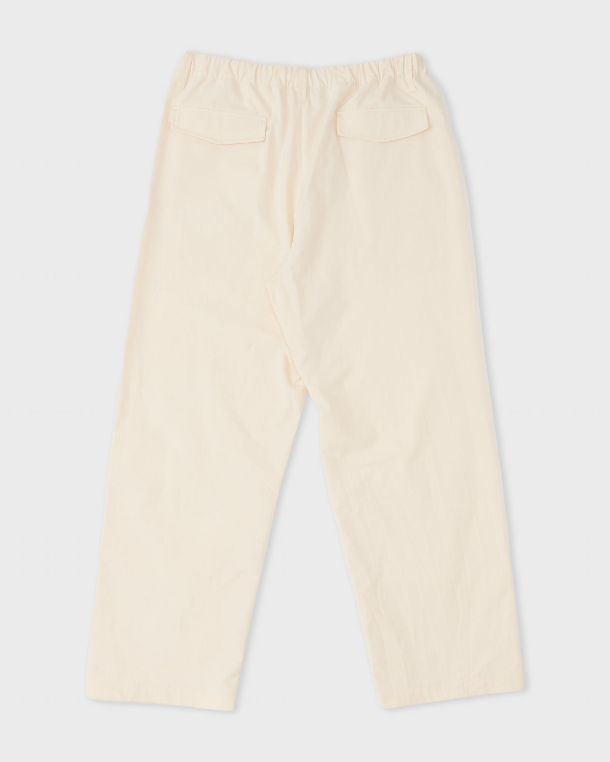 Colbo Wide Pants in natural cotton, back, flat lay