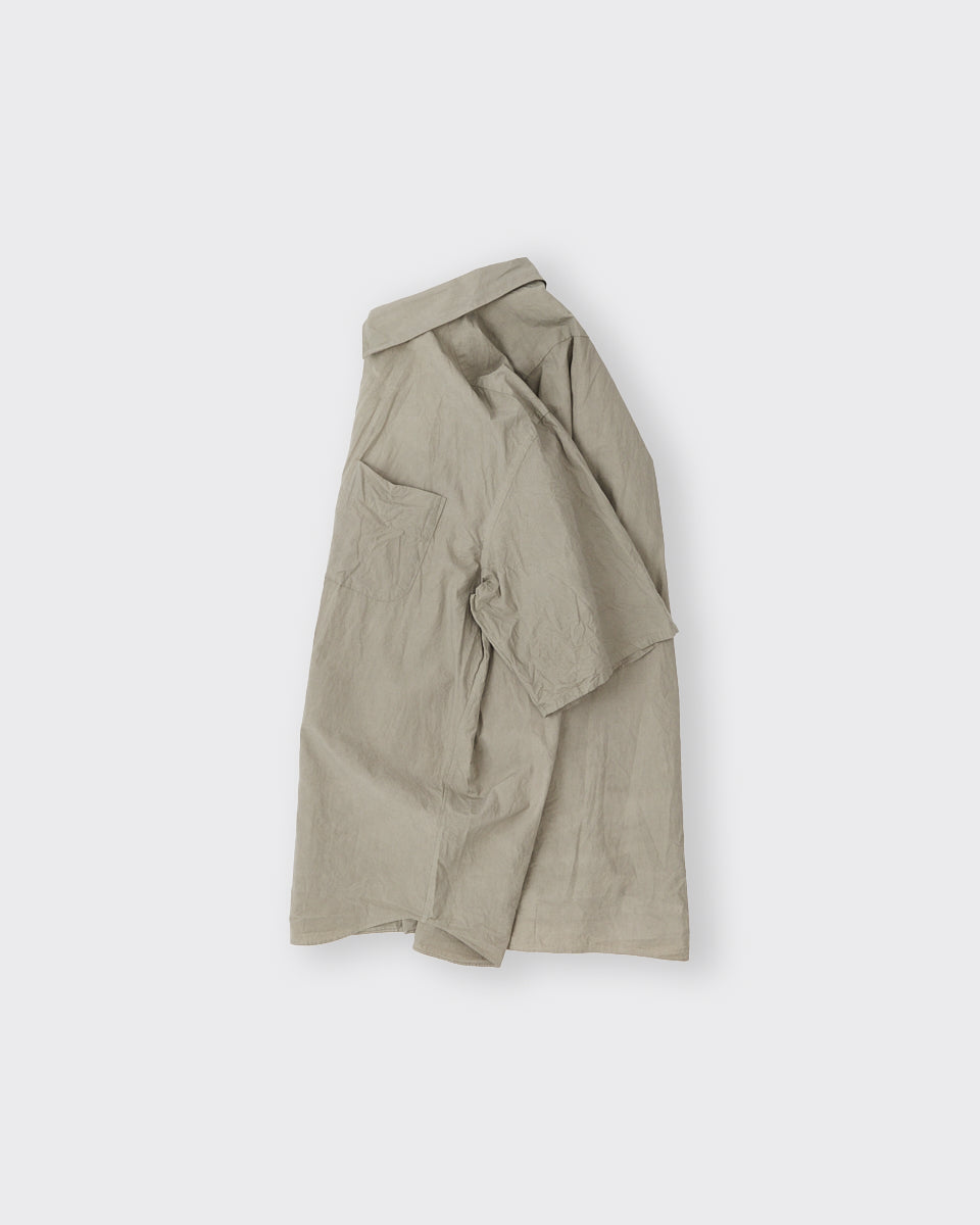 TAN KOMON JQ SHIRTS コモンジャガードシャツ Regular Collar S/S Shirt, Mugwort – Colbo