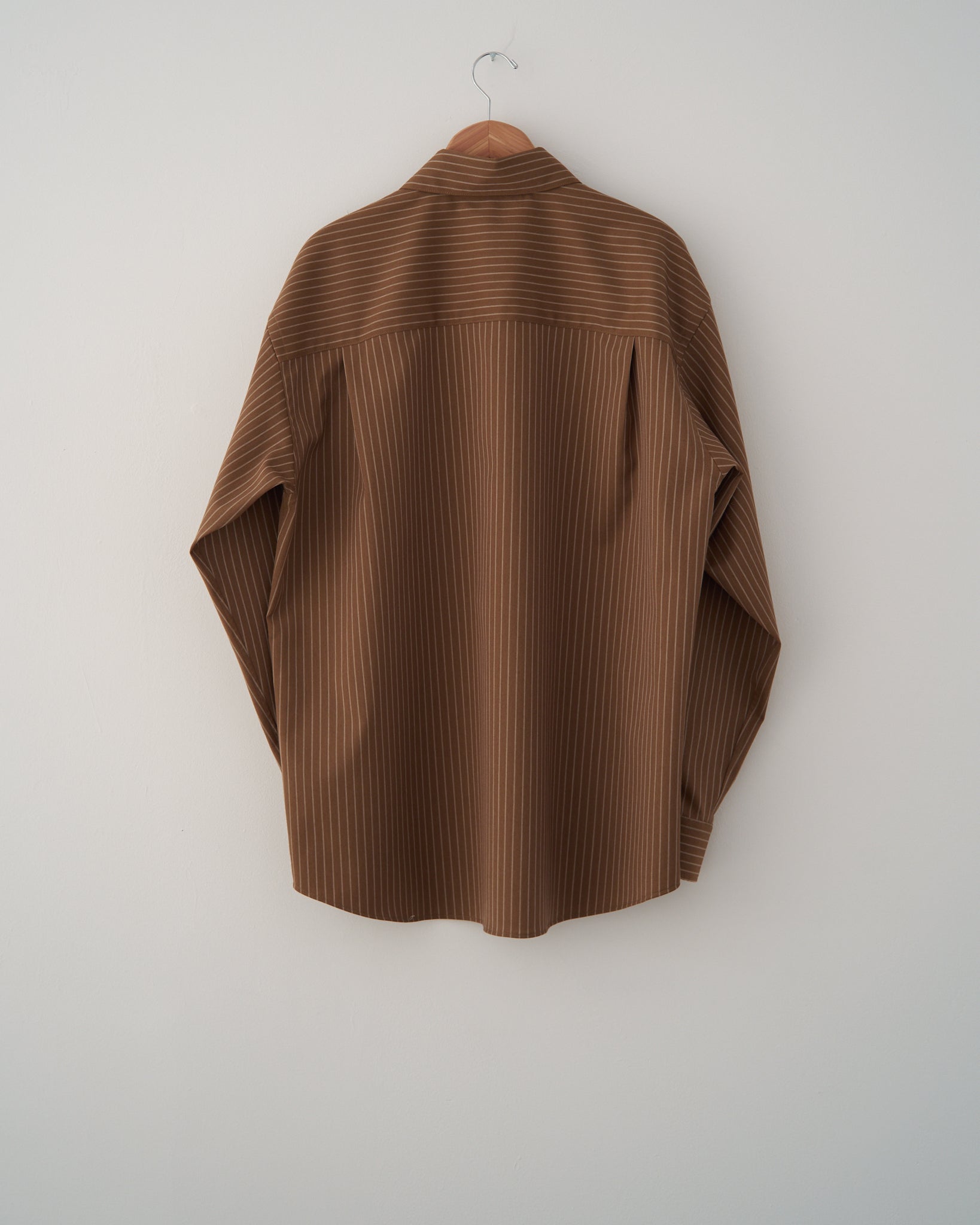 Striped Brown Polyester Canyon Shirt