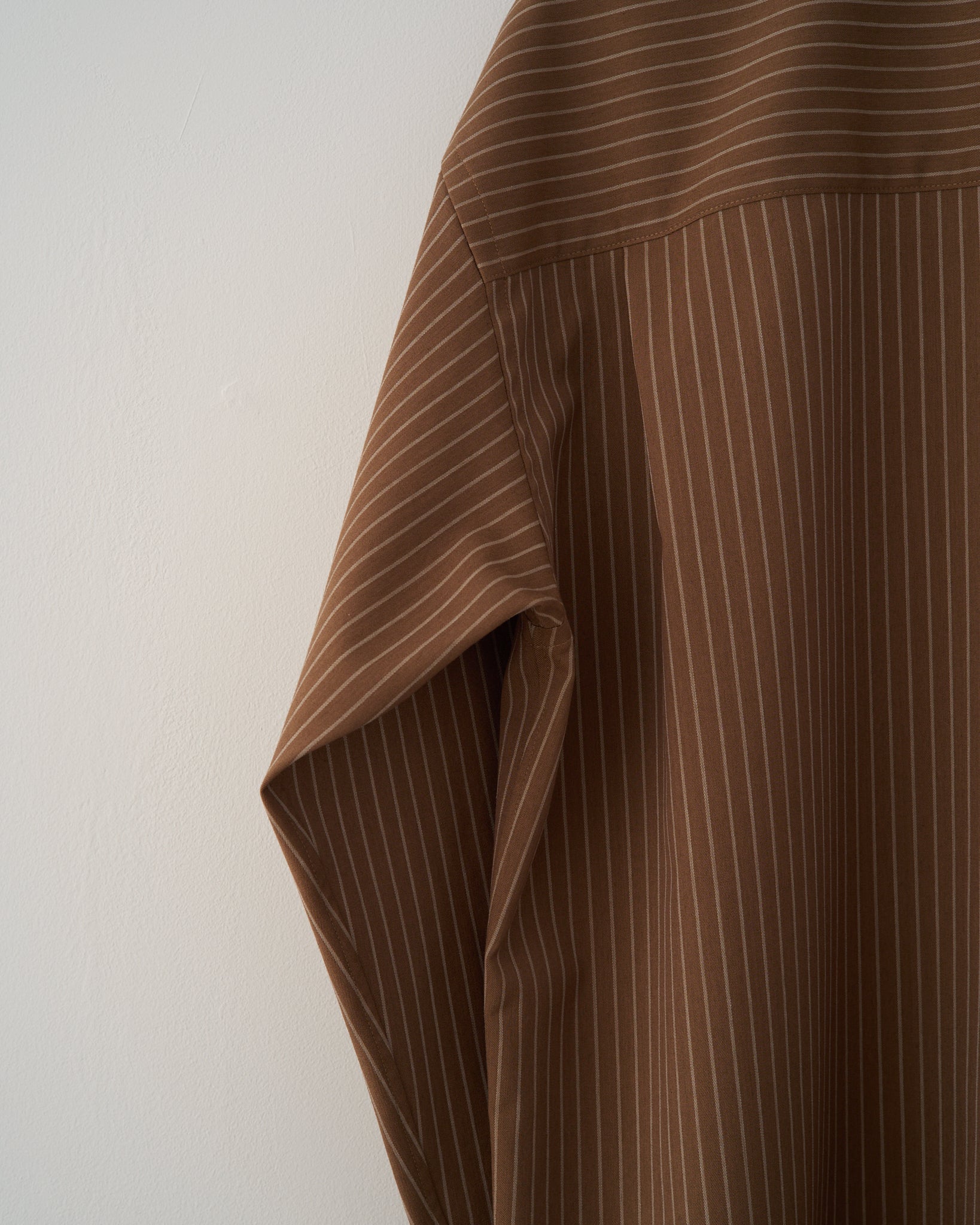 Striped Brown Polyester Canyon Shirt