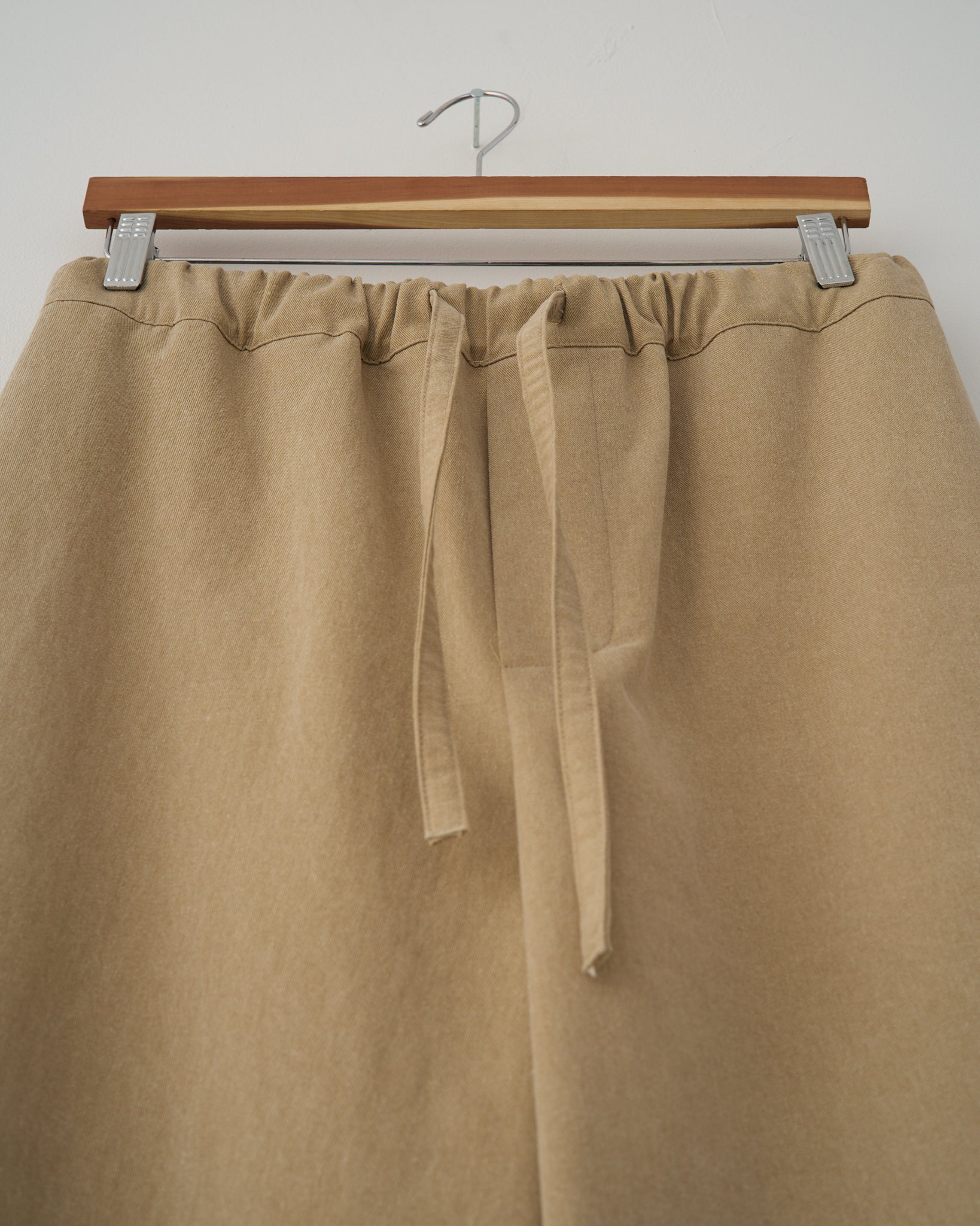 Washed Beige Draw Pant