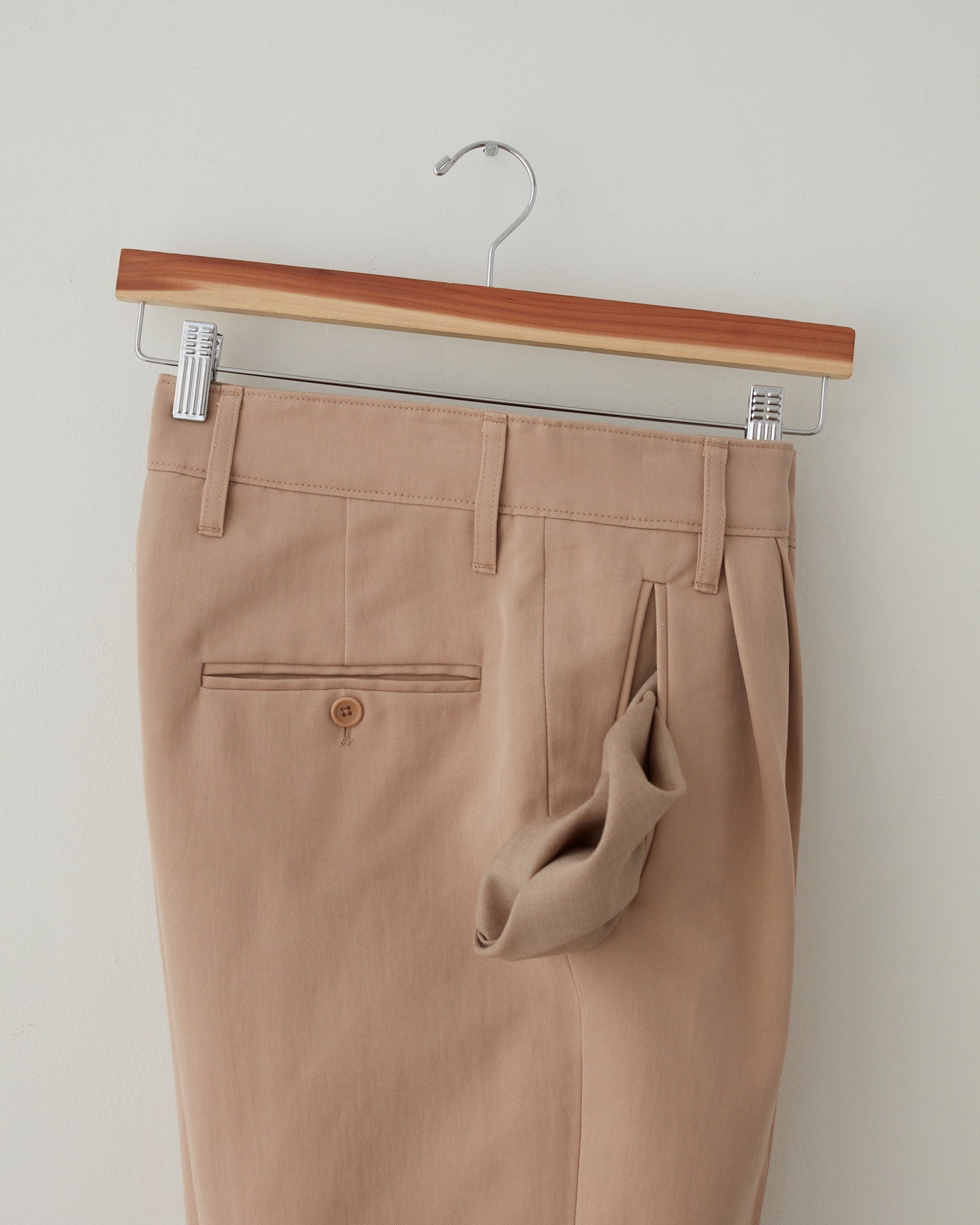 Cotton/Silk Pleat Pants